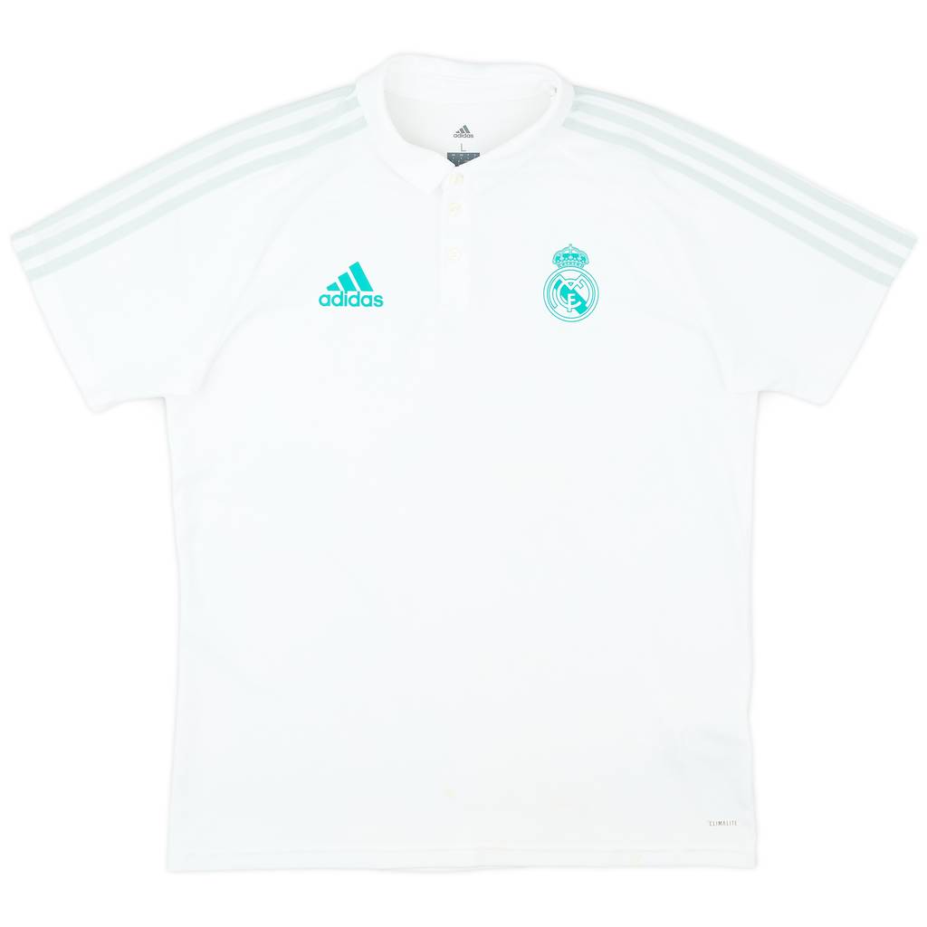 2017-18 Real Madrid adidas Polo Shirt - 7/10 - (L)