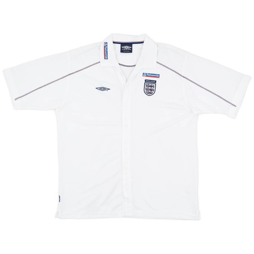 2004-06 England Umbro Button Up Shirt - 9/10 - (XXL)