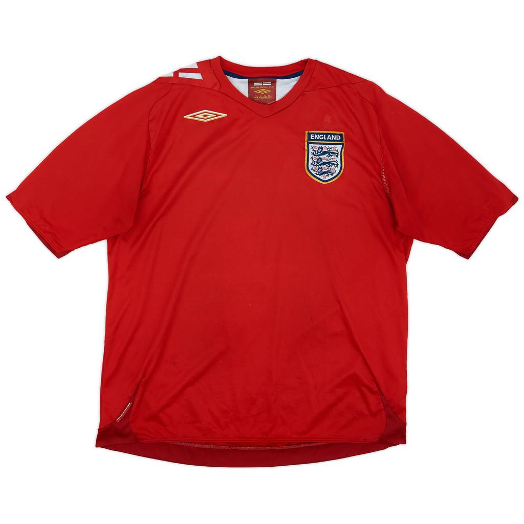 2006-08 England Away Shirt - 5/10 - (XL)