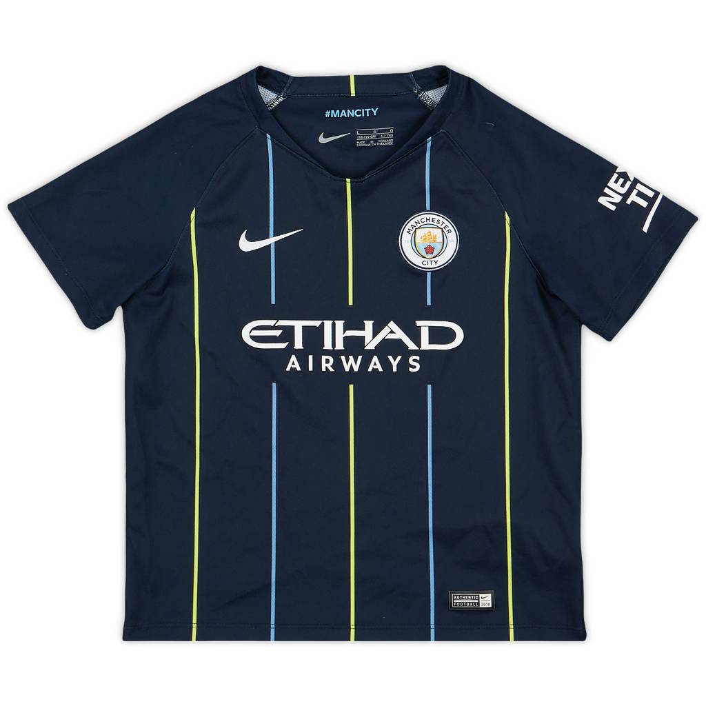 2018-19 Manchester City Away Shirt - 9/10 - (S.Boys)