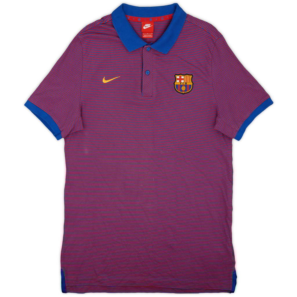 2017-18 Barcelona Nike Polo Shirt - 9/10 - (L)
