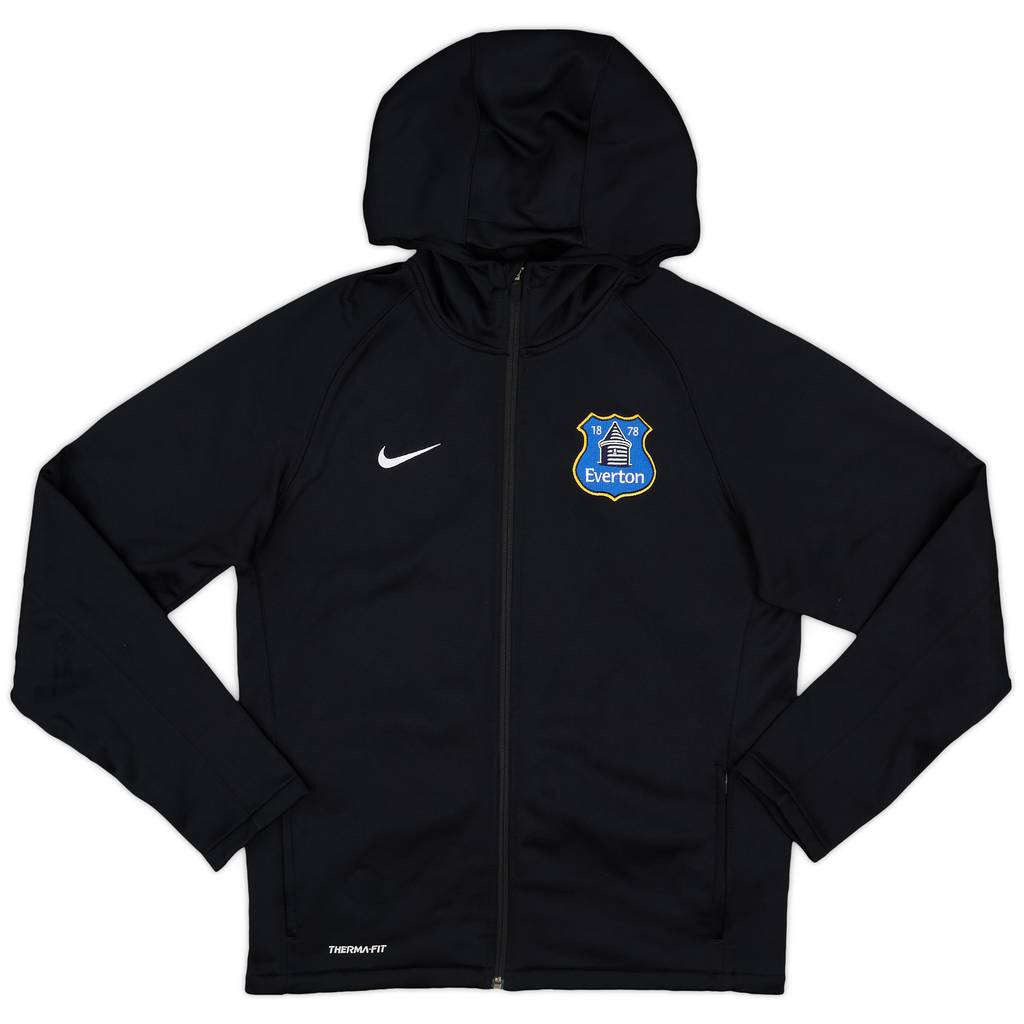 2013-14 Everton Nike Hooded Track Jacket - 8/10 - (M)