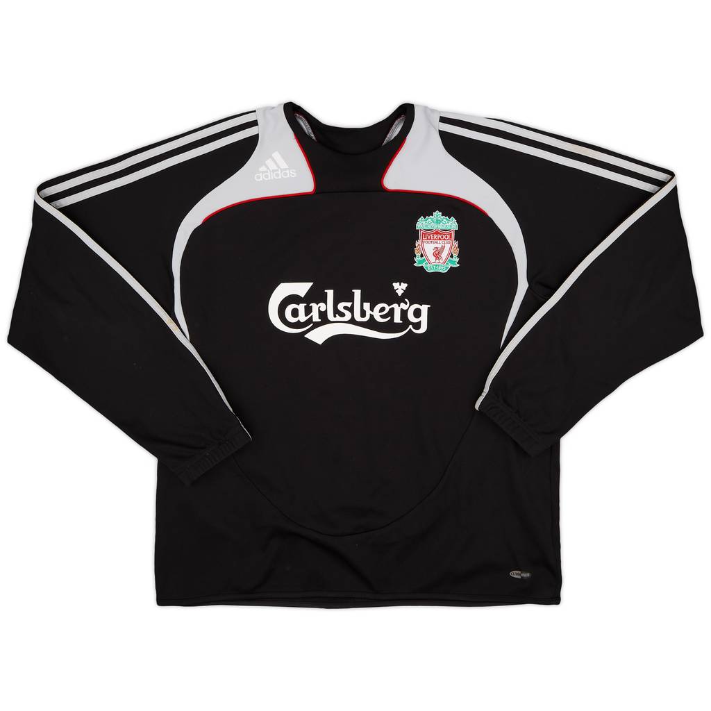 2008-09 Liverpool adidas Sweat Top - 8/10 - (L)