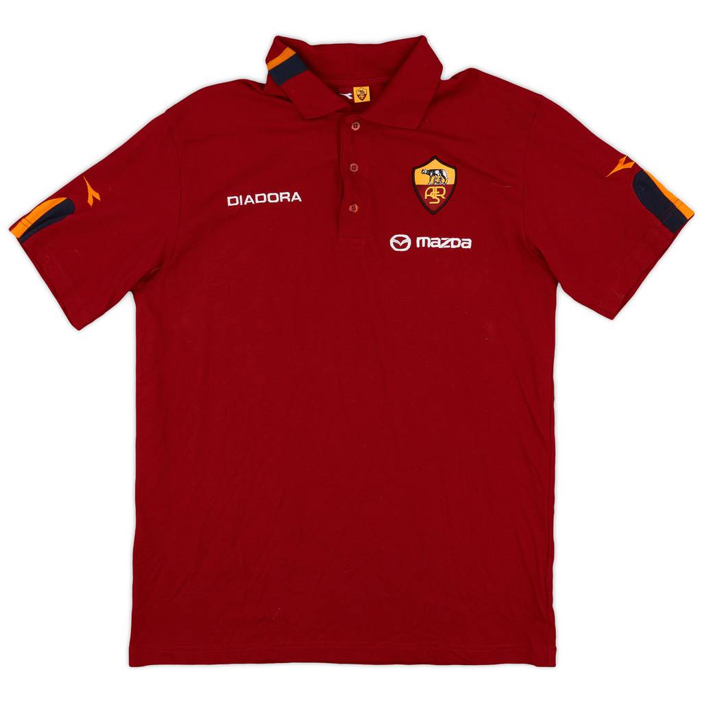 2003-04 Roma Diadora Polo Shirt - 8/10 - (XL)