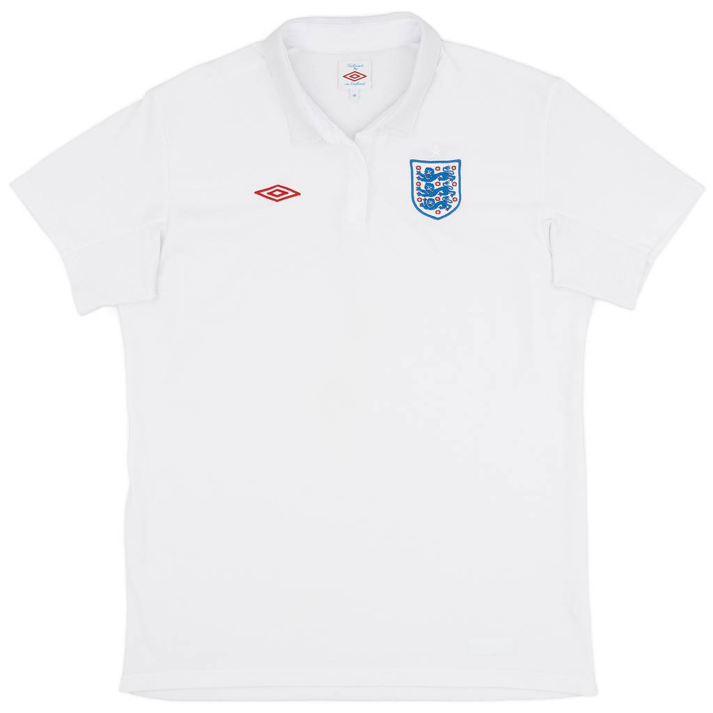 2010-11 England Home Shirt - 8/10 - (Women's XL)