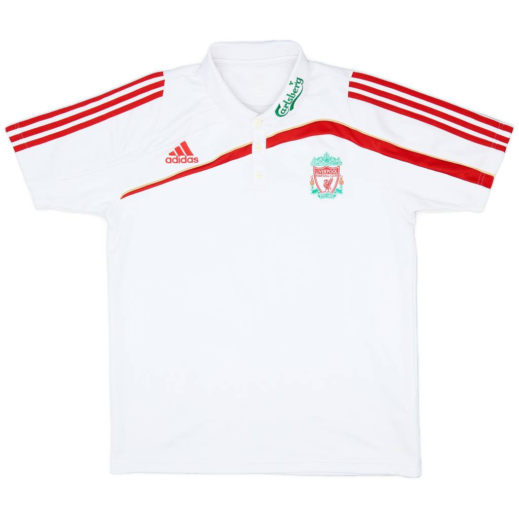 2009-10 Liverpool adidas Polo Shirt - 8/10 - (L)