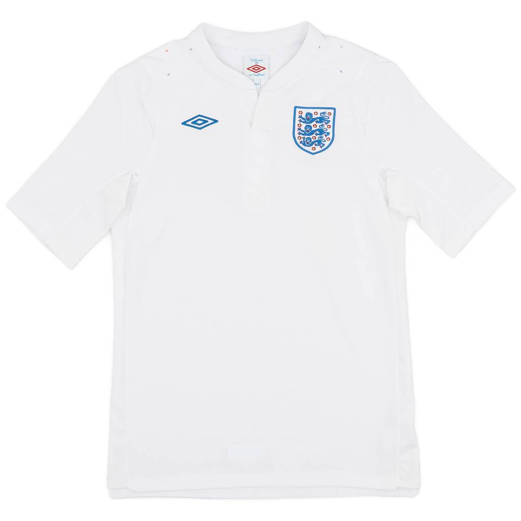 2010-11 England Home Shirt - 9/10 - (XL.Boys)