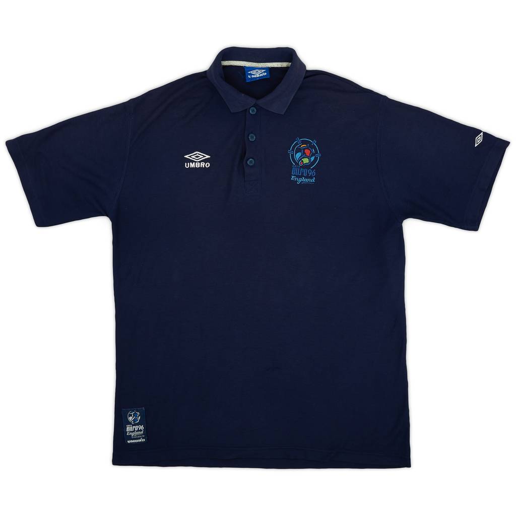 1996 England 'Euro 96' Polo Shirt - 8/10 - (XL)