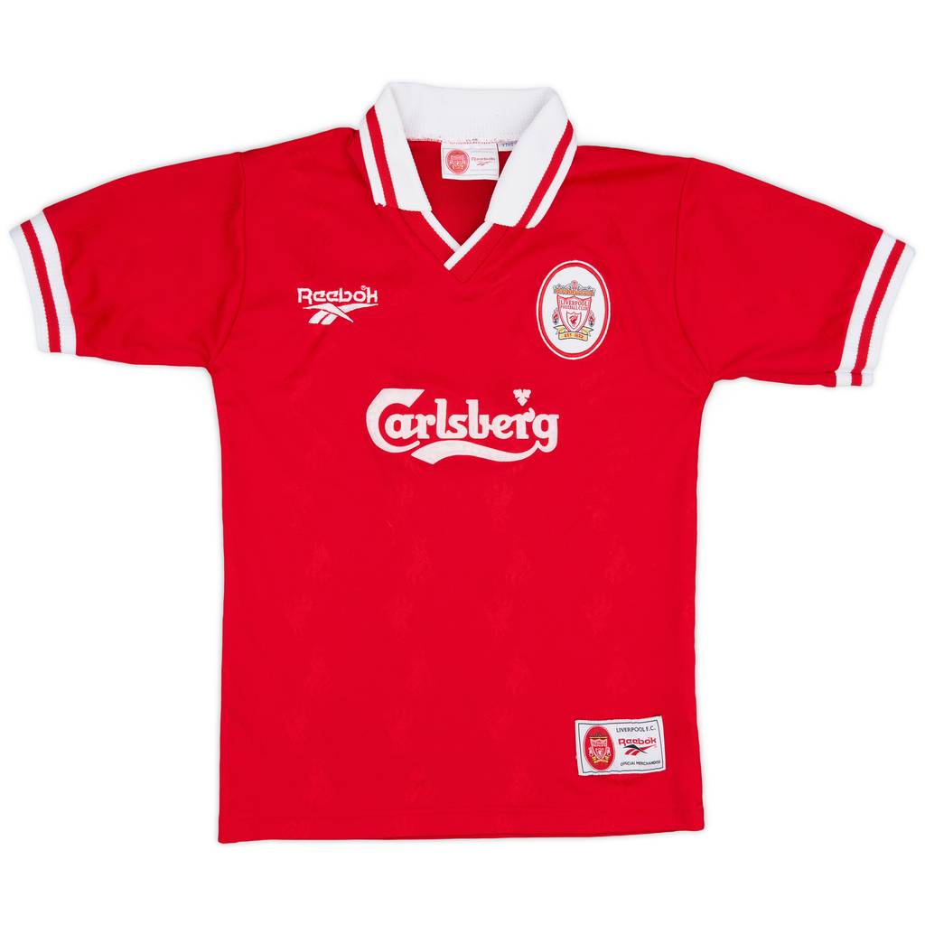 1996-98 Liverpool Home Shirt - 8/10 - (Y)