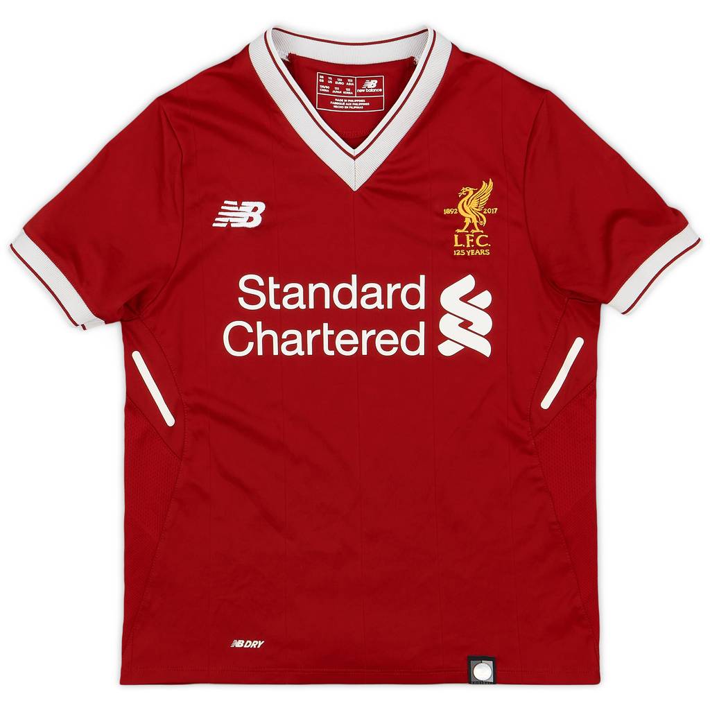 2017-18 Liverpool 125 Years Home Shirt - 6/10 - (S.Boys)