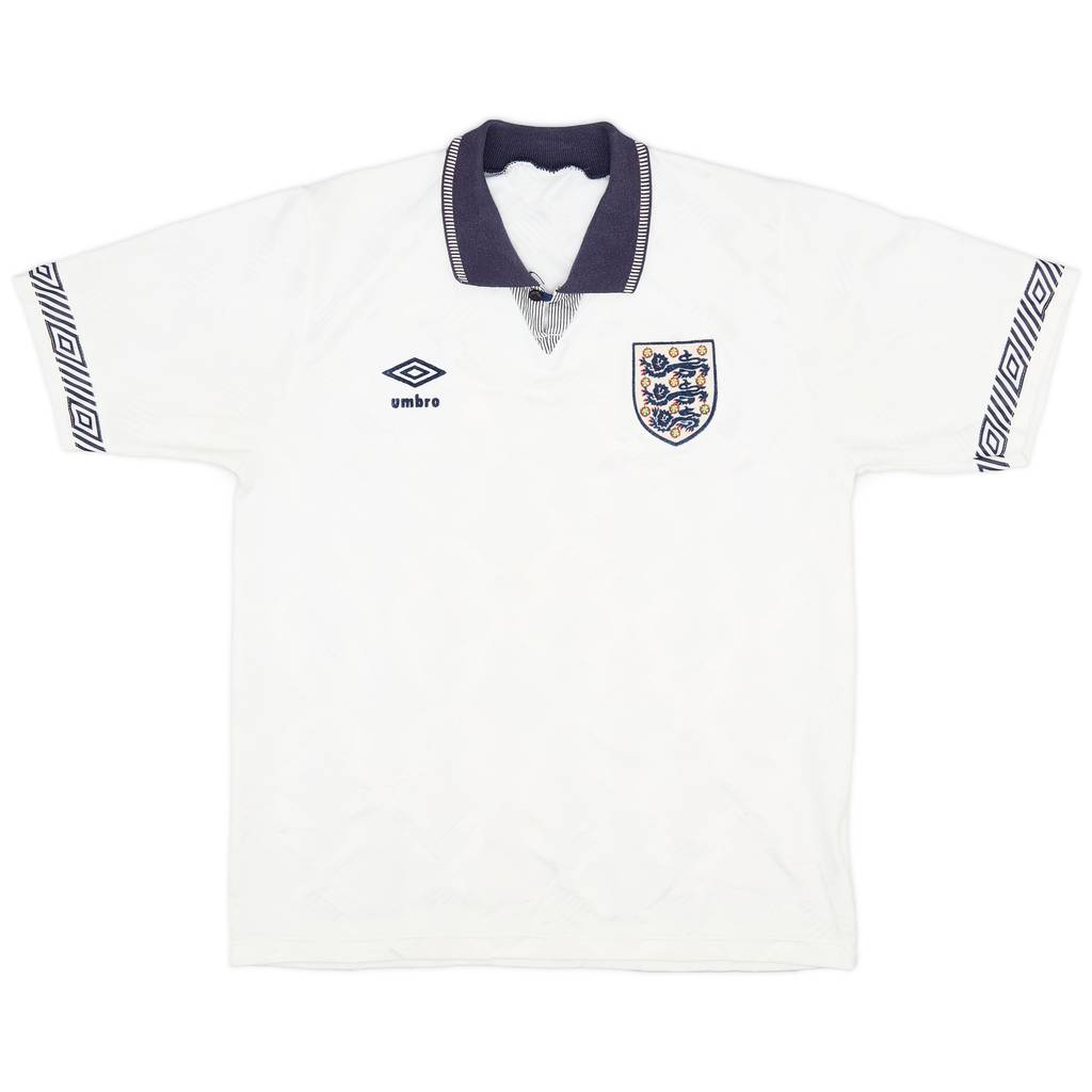 1990-92 England Home Shirt - 6/10 - (M)
