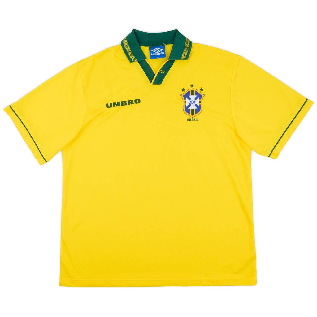 1993-94 Brazil Home Shirt - 9/10 - (XL)