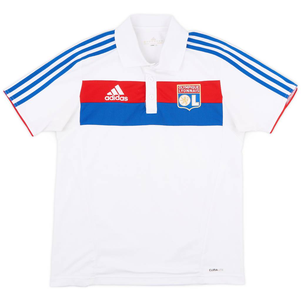 2011-12 Lyon adidas Polo Shirt - 7/10 - (S)