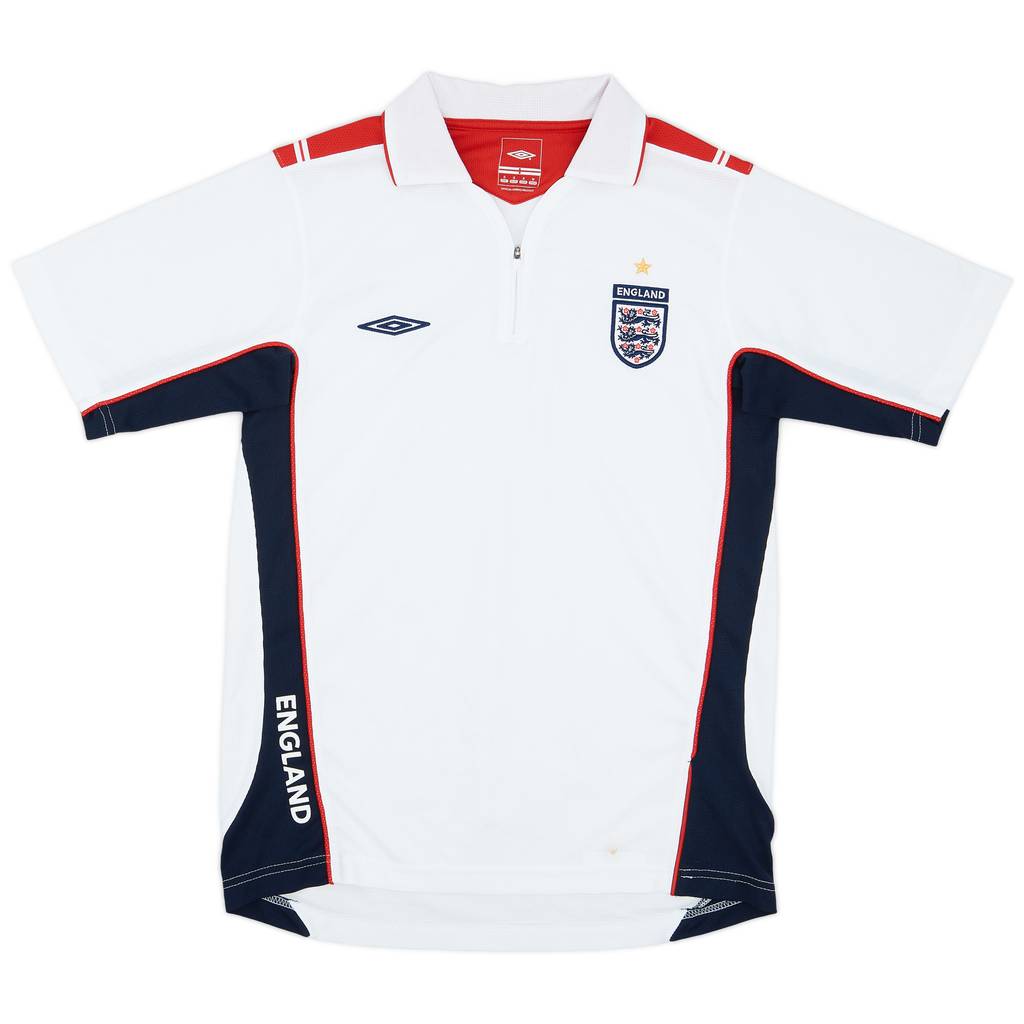 2004-05 England Umbro 1/4 Zip Training Shirt - 8/10 - (S)