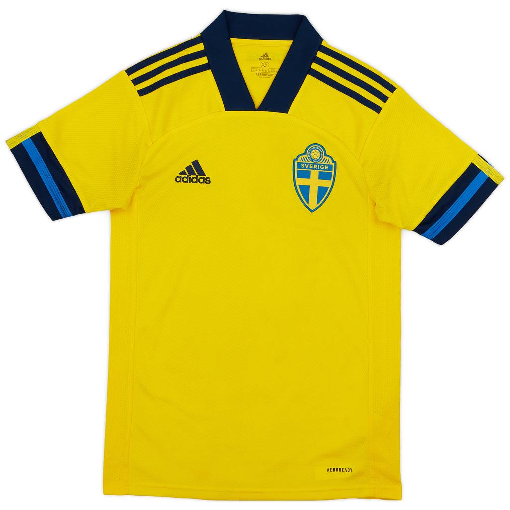 2020-21 Sweden Home Shirt - 8/10 - (XS)