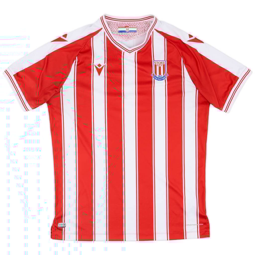 2020-21 Stoke City Home Shirt - 8/10 - (L)