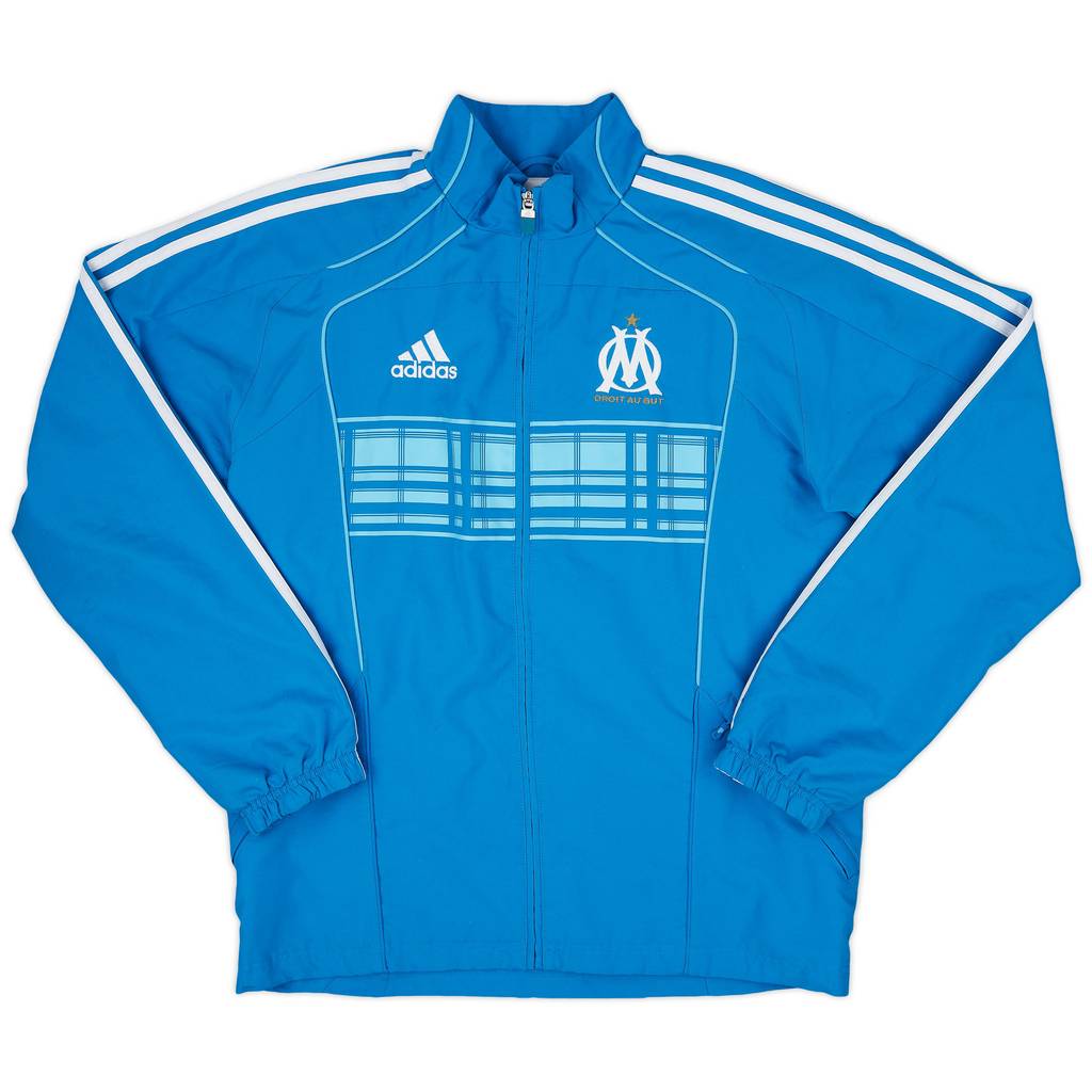 2010-11 Olympique Marseille adidas Track Jacket - 8/10 - (S)