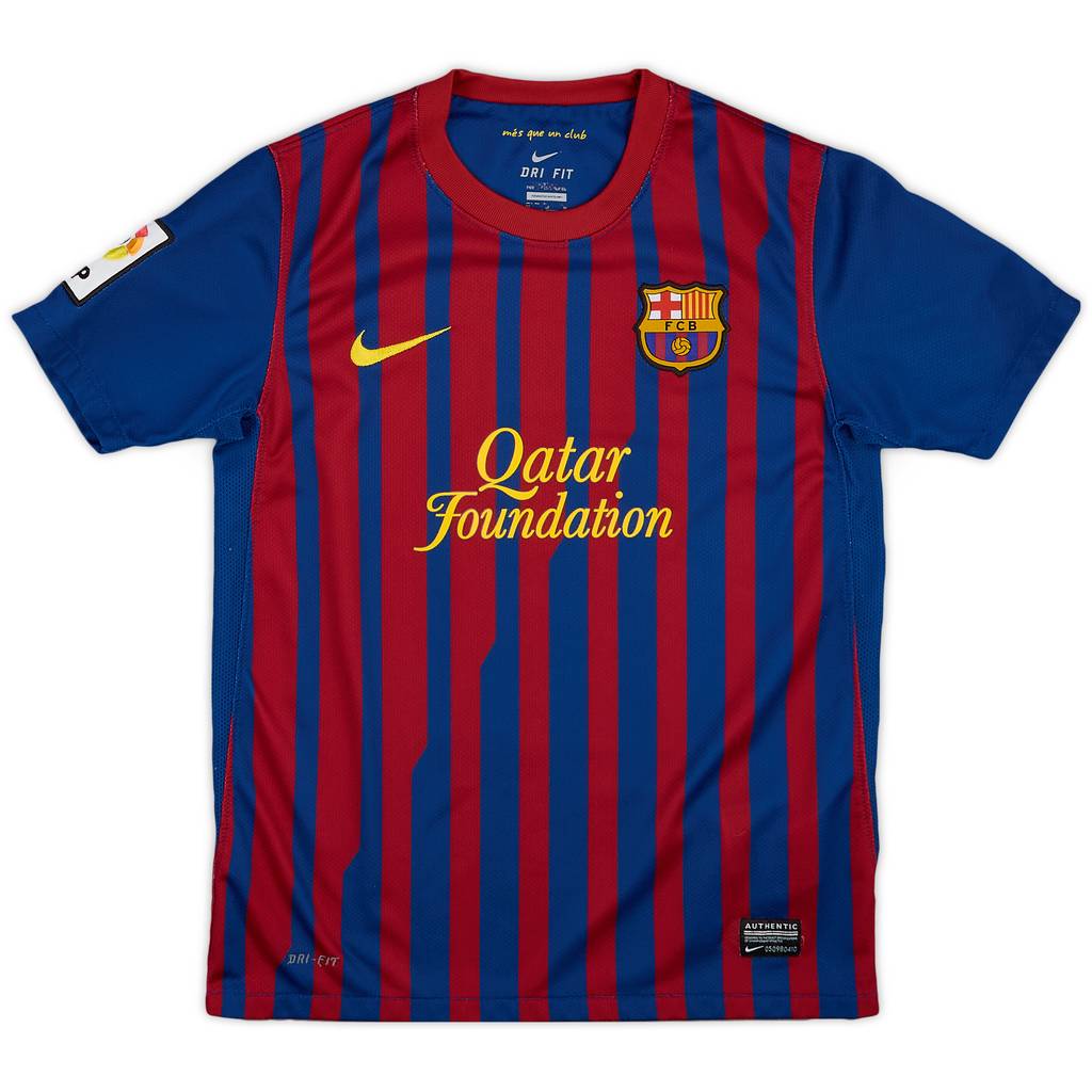 2011-12 Barcelona Home Shirt - 8/10 - (M.Boys)