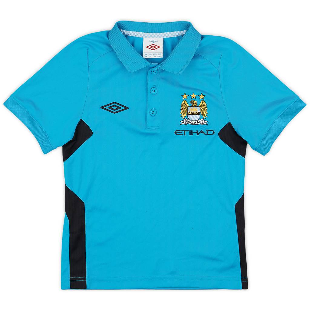 2011-12 Manchester City Umbro Polo Shirt - 9/10 - (S.Boys)