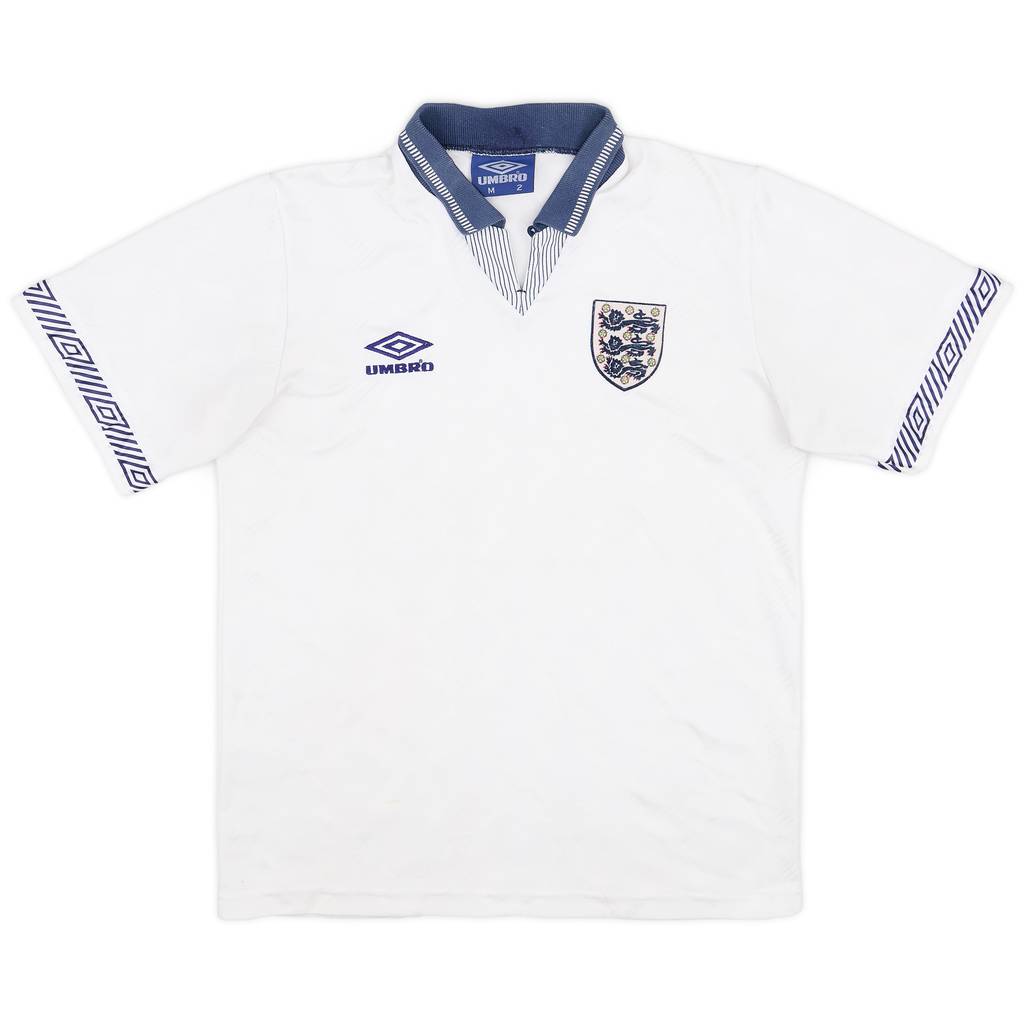 1990-92 England Home Shirt - 5/10 - (M)