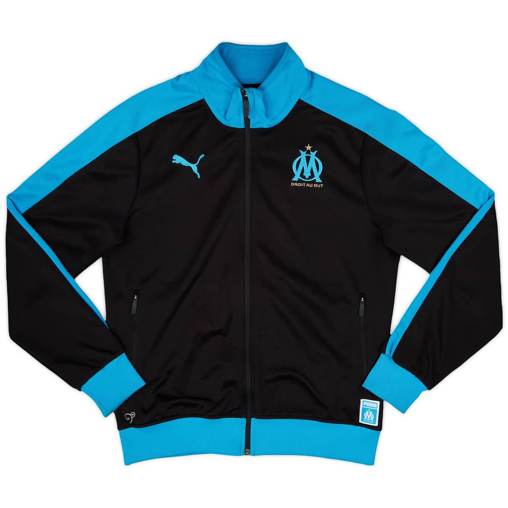 2017-18 Olympique Marseille Puma Track Jacket - 9/10 - (M)