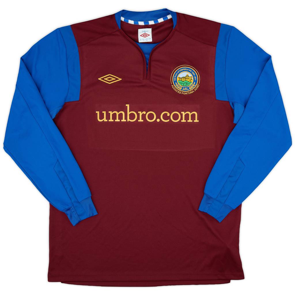 2011-12 Linfield Away L/S Shirt - 7/10 - (L)