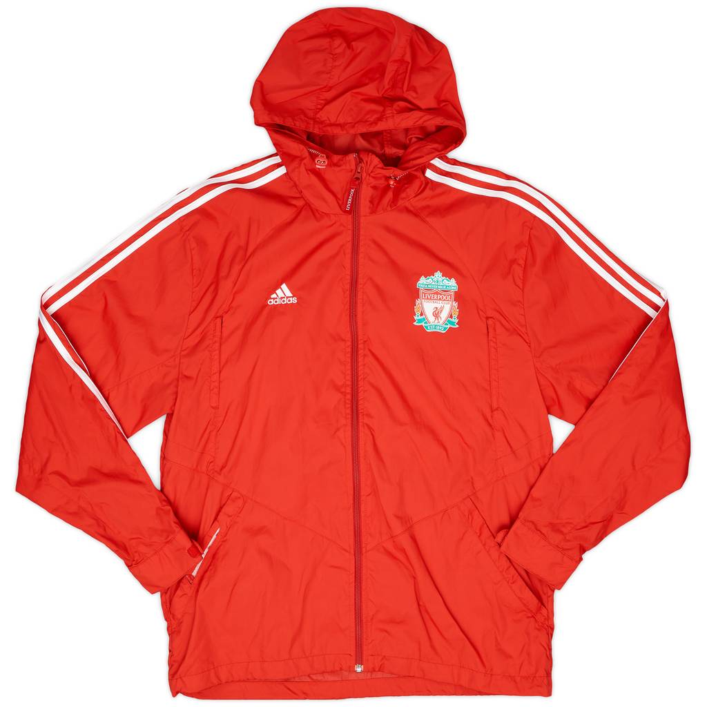 2009-10 Liverpool adidas Hooded Rain Jacket - 6/10 - (L)