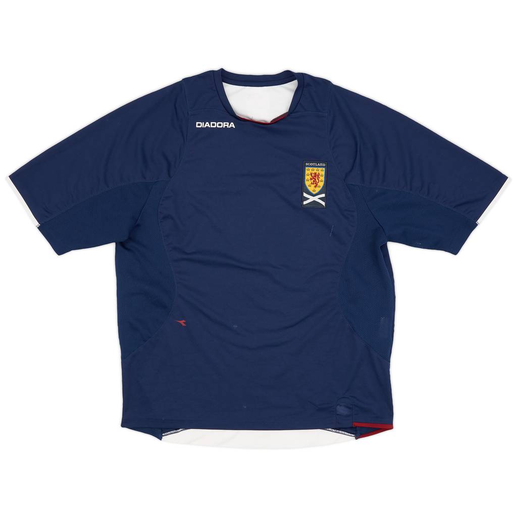 2007-08 Scotland Diadora Training Shirt - 6/10 - (L)