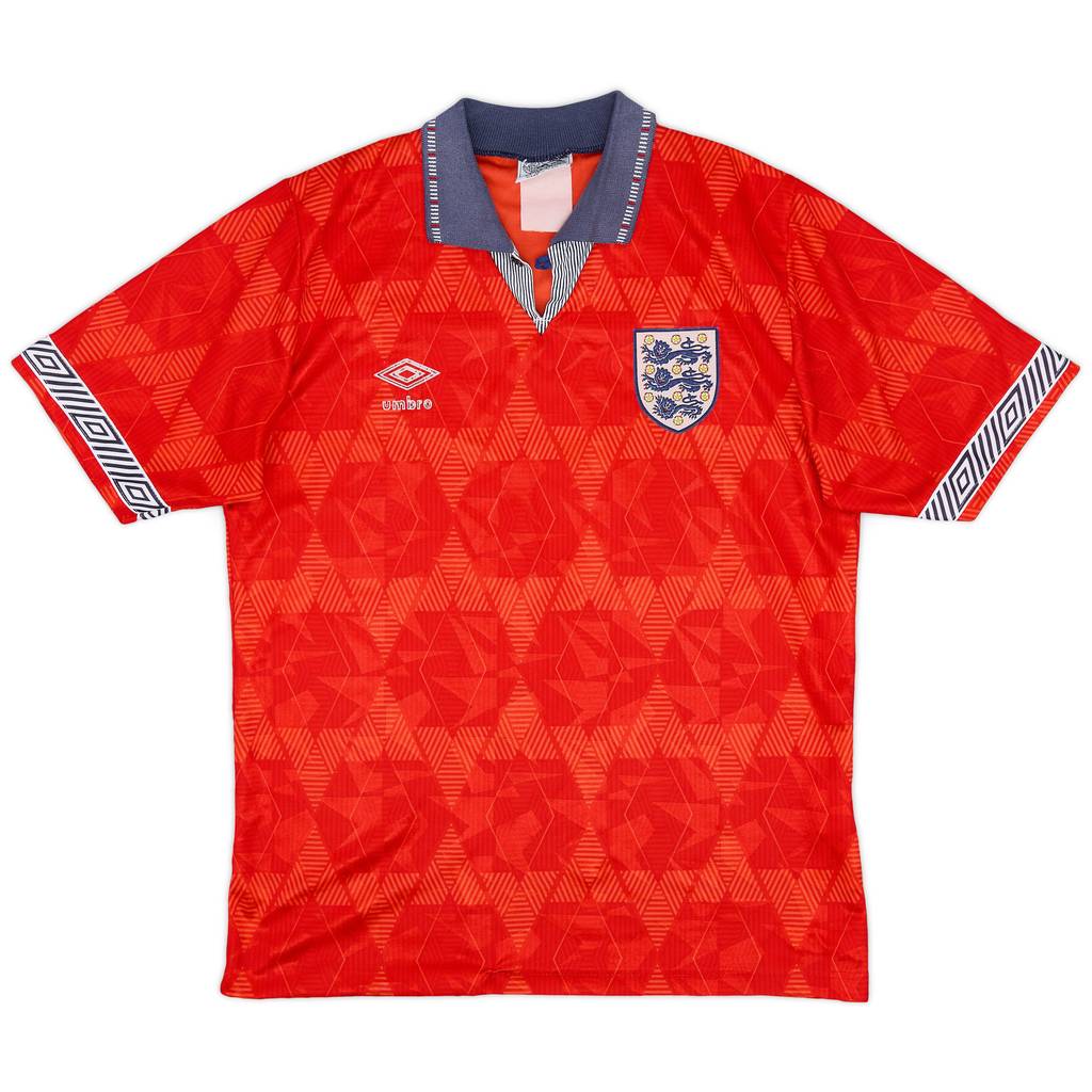1990-93 England Away Shirt - 5/10 - (S)