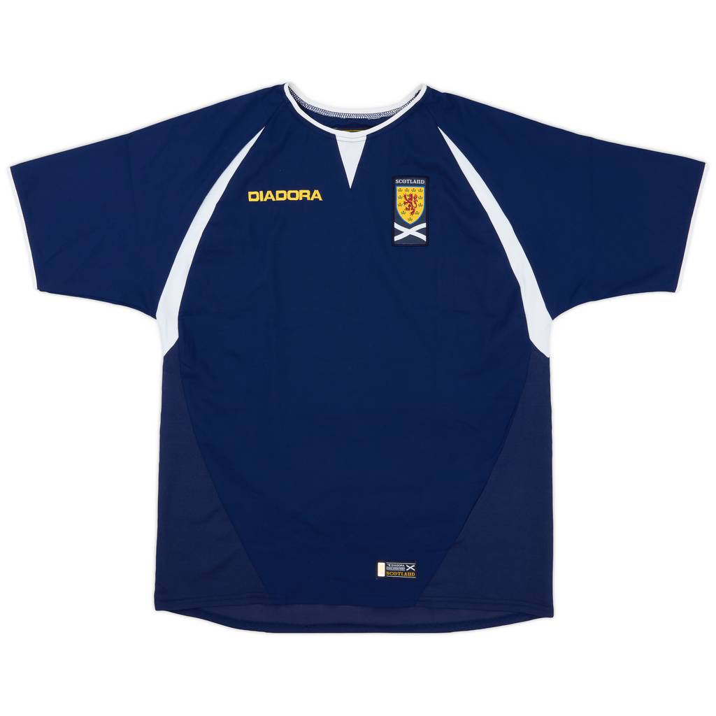 2003-05 Scotland Home Shirt - 9/10 - (XL.Boys)