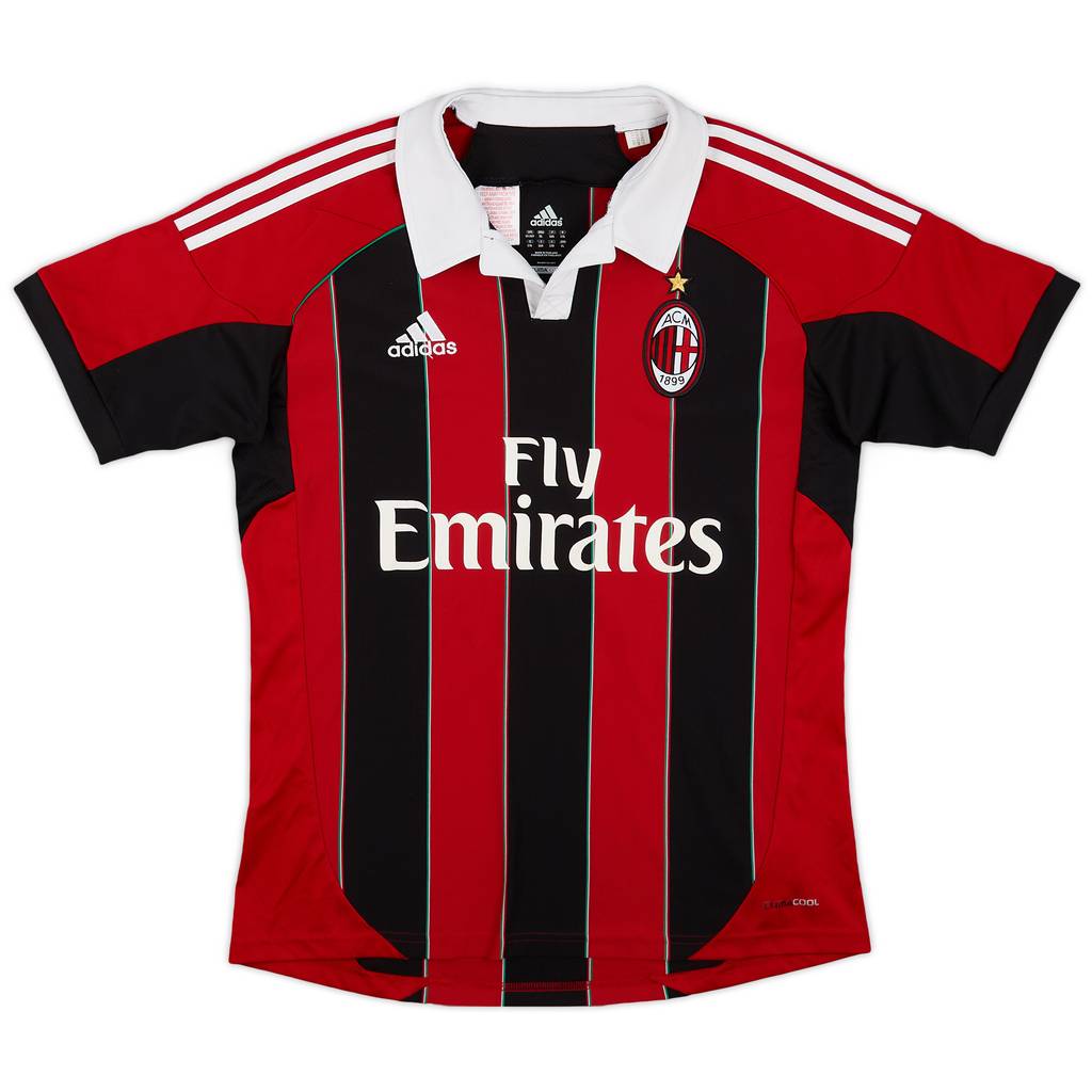 2012-13 AC Milan Home Shirt - 7/10 - (XL.Boys)
