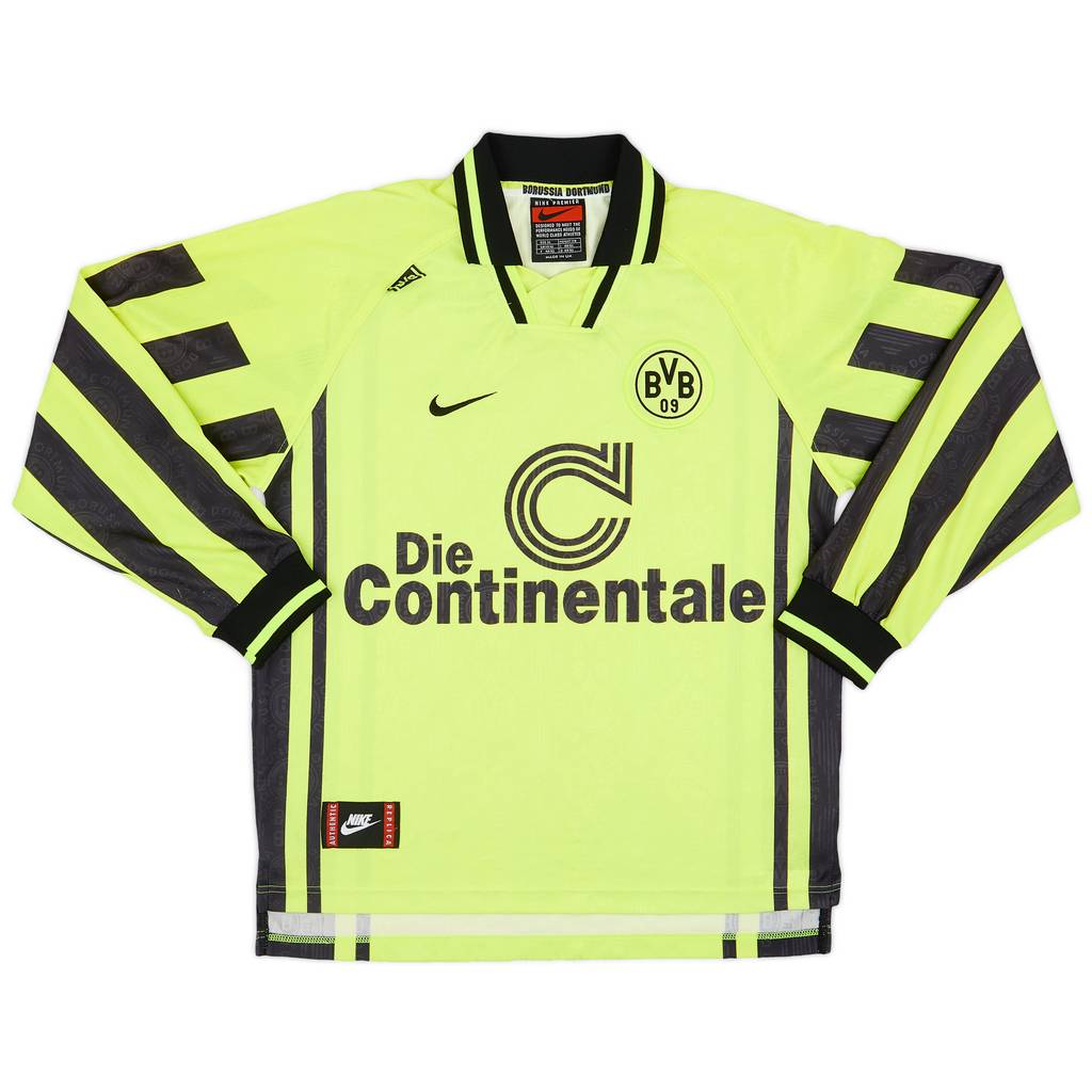 1996-97 Borussia Dortmund Home L/S Shirt - 9/10 - (M)