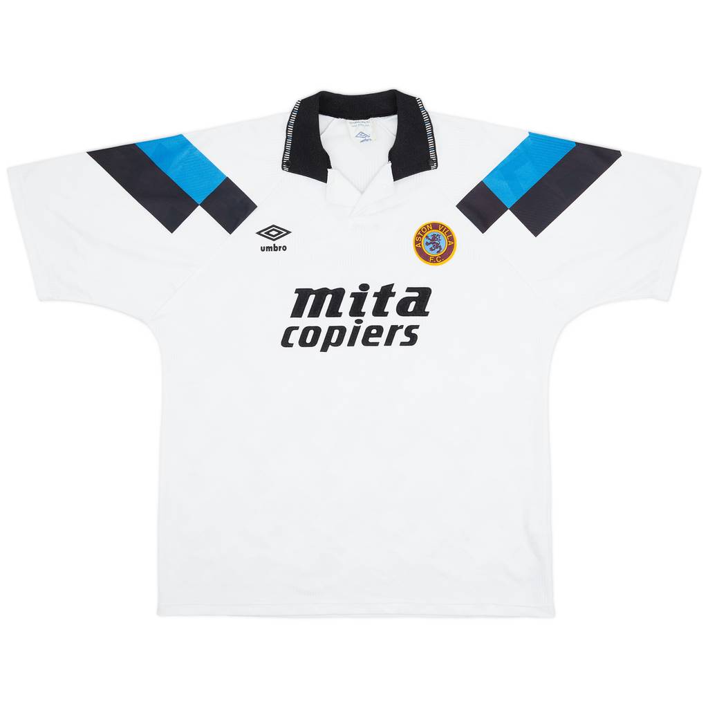 1990-92 Aston Villa Away Shirt - 9/10 - (XL)