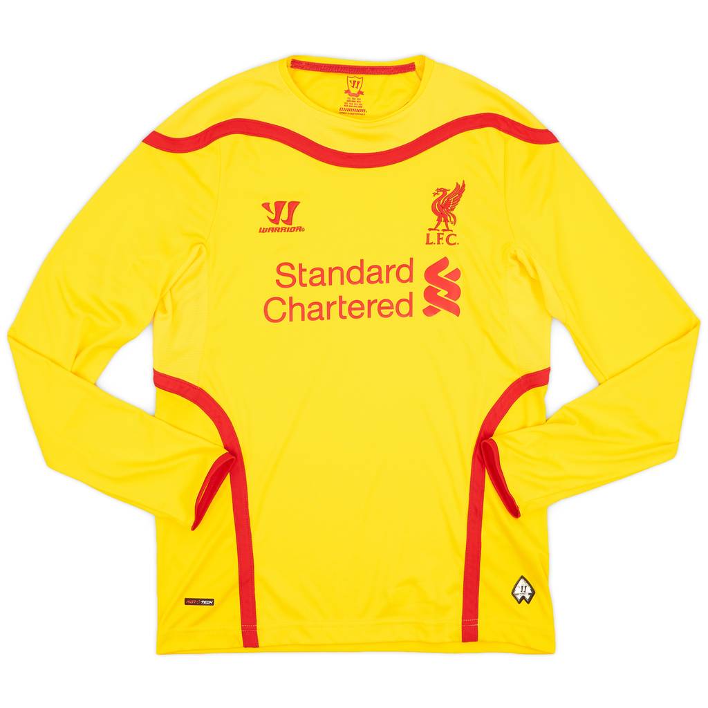 2014-15 Liverpool Away L/S Shirt - 8/10 - (XL.Boys)