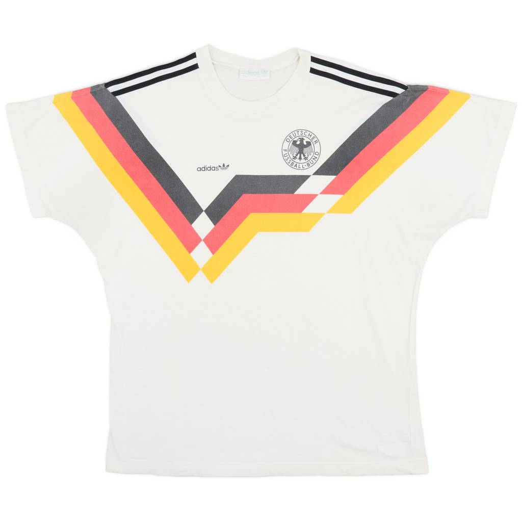 1990-92 Germany adidas Cotton Tee - 8/10 - (L)