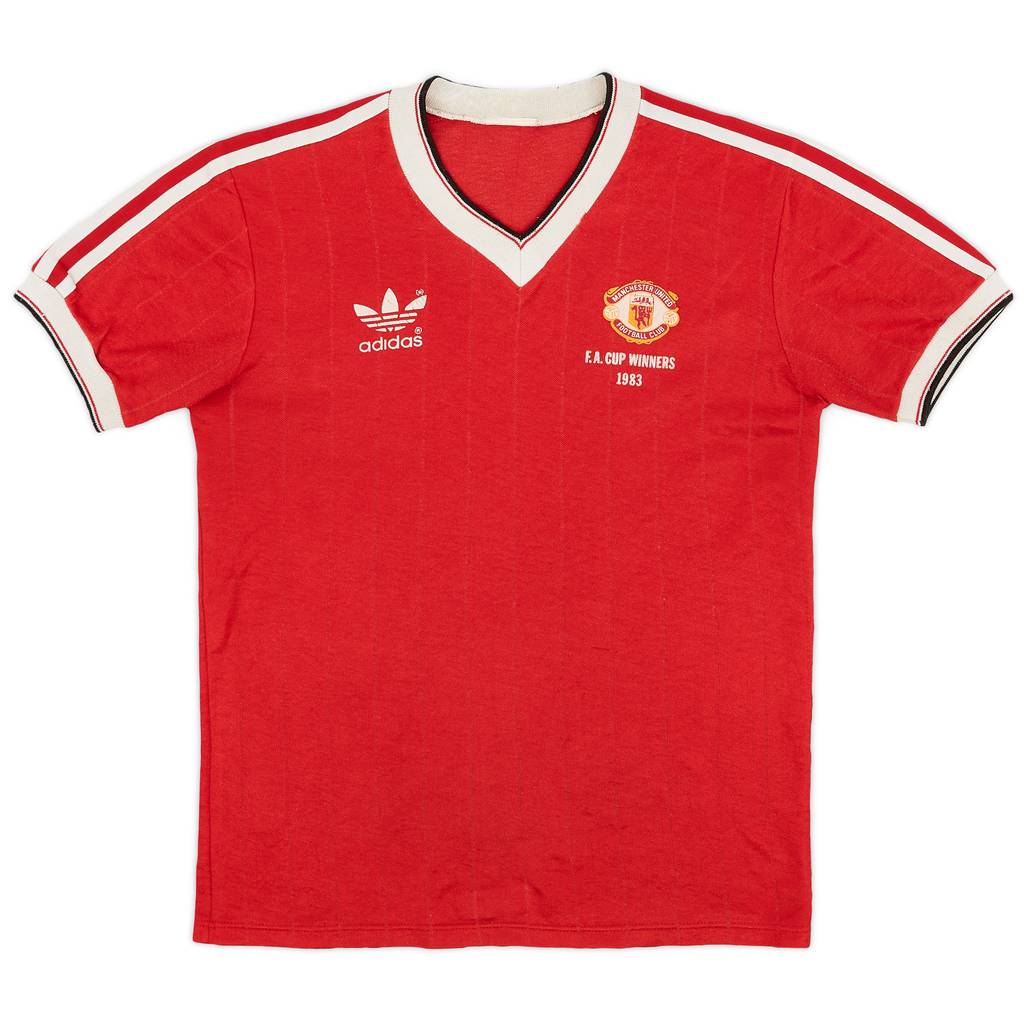 1983 Manchester United 'FA Cup Winners' Home Shirt - 6/10 - (S)