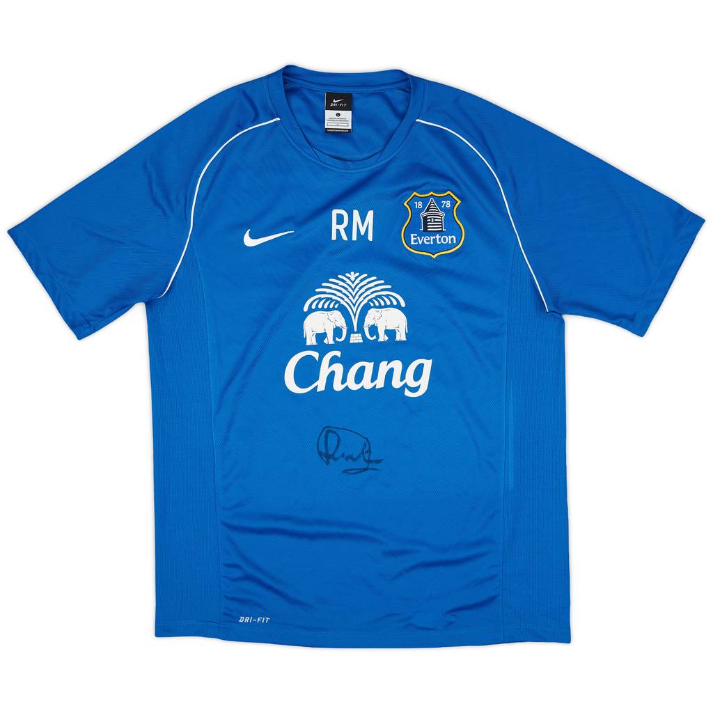 2013-14 Everton Nike Staff Issue Signed Training Shirt RM - 8/10 - (L)