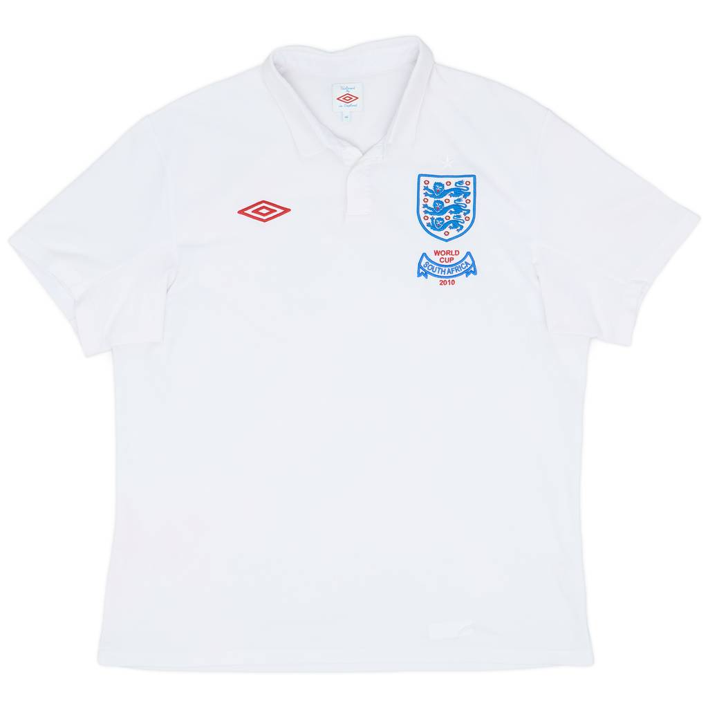 2009-10 England 'South Africa' Home Shirt - 8/10 - (XL)