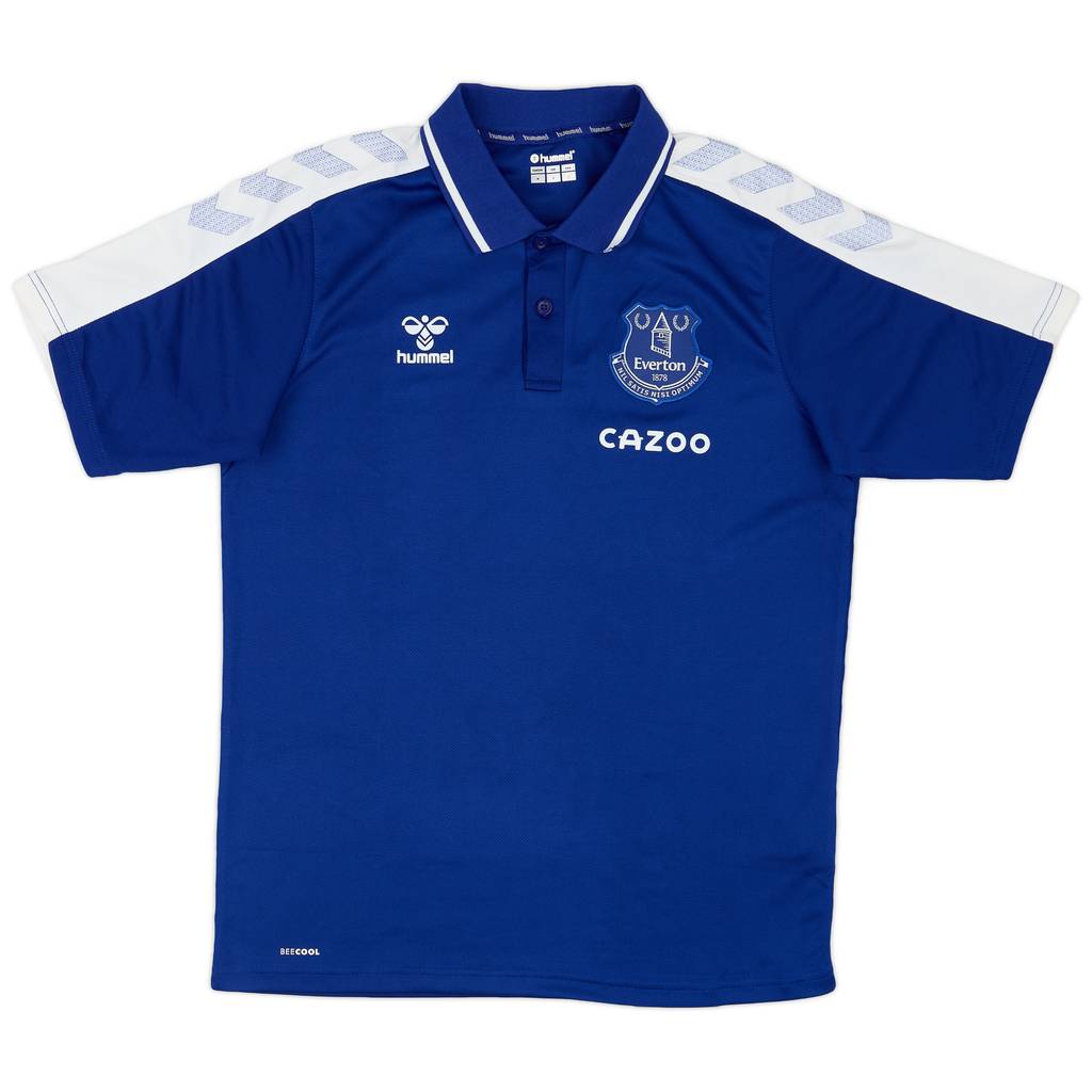 2021-22 Everton Hummel Polo Shirt - 9/10 - (M)