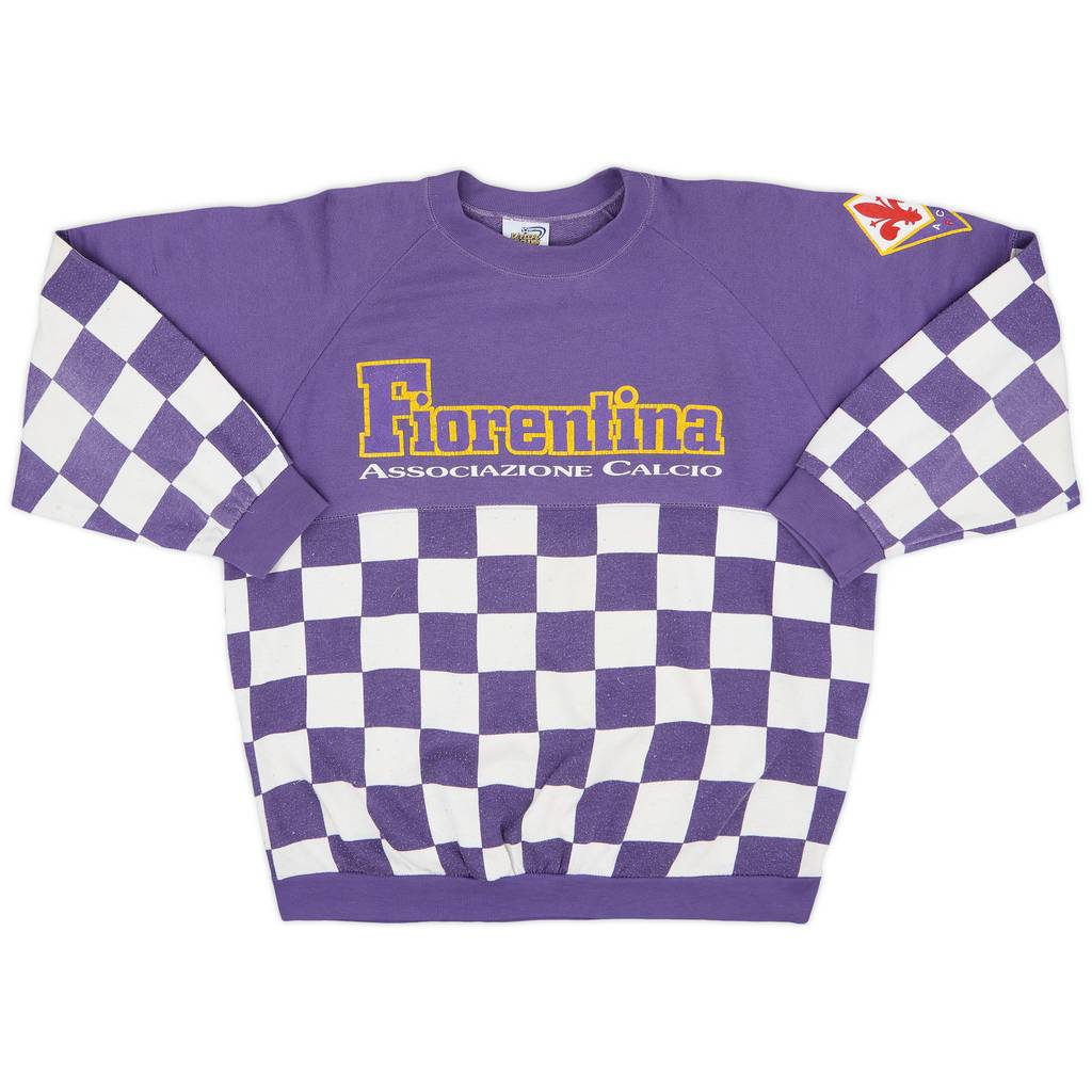 1990-91 Fiorentina Le Felpe Dei Grandi Club Sweat Top - 6/10 - (L)