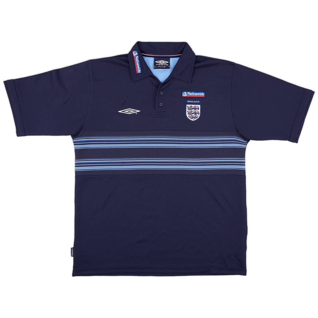 2000-01 England Umbro Polo Shirt - 7/10 - (L)