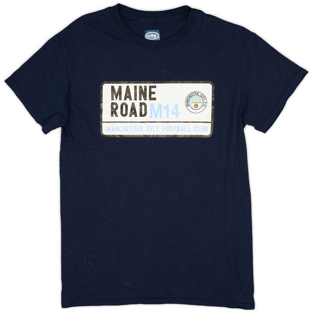 2020-21 Manchester City 'Maine Road' Graphic Tee - 8/10 - (S)