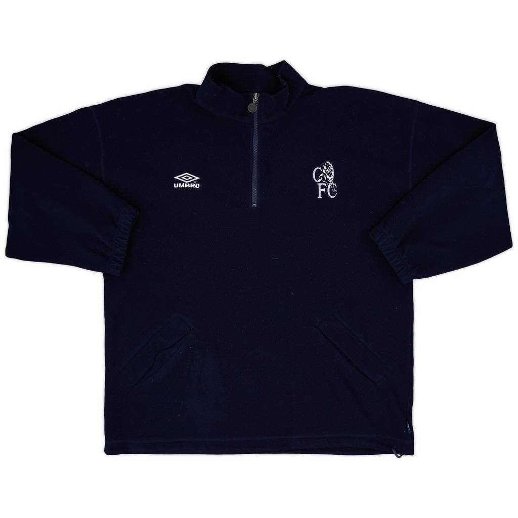 1998-00 Chelsea Umbro 1/4 Zip Fleece Top - 8/10 - (XXL)