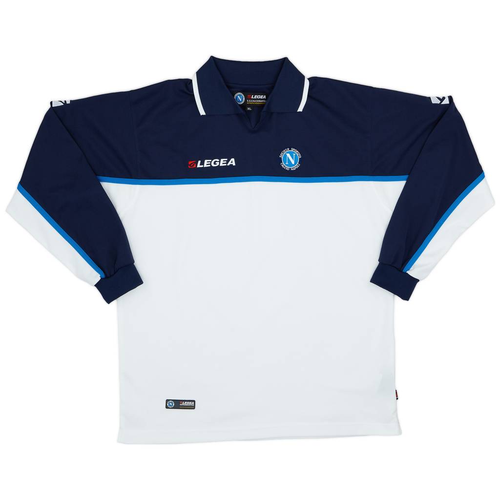 2003-04 Napoli Legea Polo L/S Shirt - 8/10 - (XL)