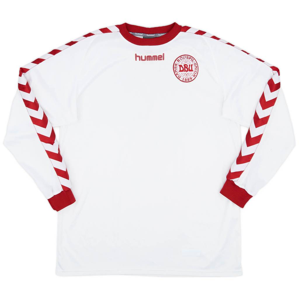 2002 Denmark Away L/S Shirt - 9/10 - (M/L)