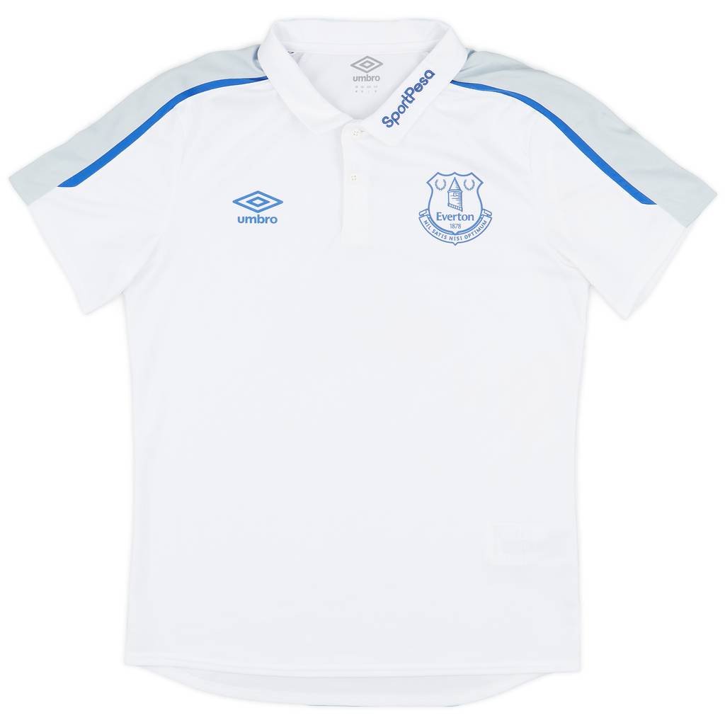 2018-19 Everton Umbro Polo Shirt - 9/10 - (M)