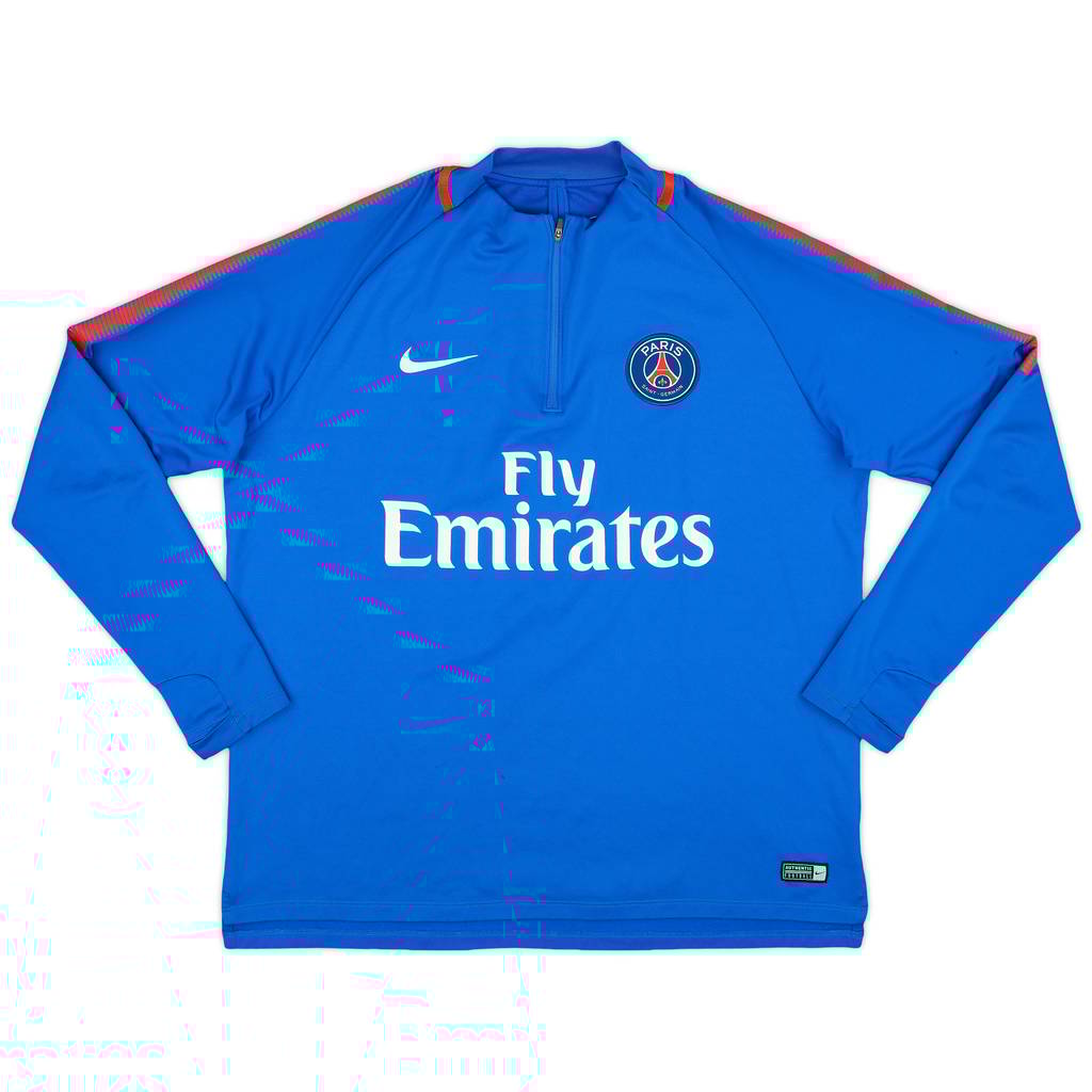 2018-19 Paris Saint-Germain Nike 1/4 Zip Training Top - 7/10 - (XL)