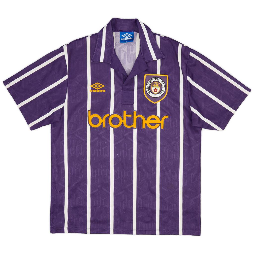 1993-94 Manchester City Away Shirt - 8/10 - (L)