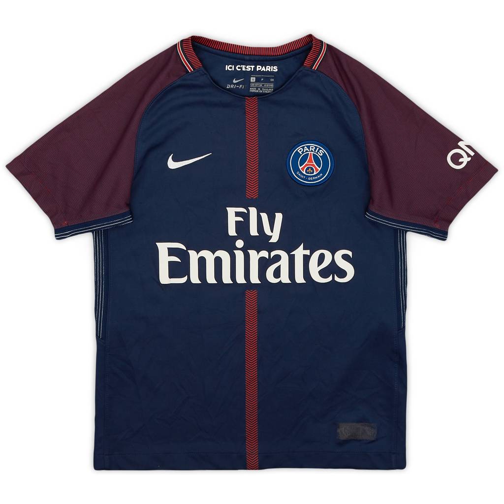 2017-18 Paris Saint-Germain Home Shirt - 7/10 - (S.Boys)