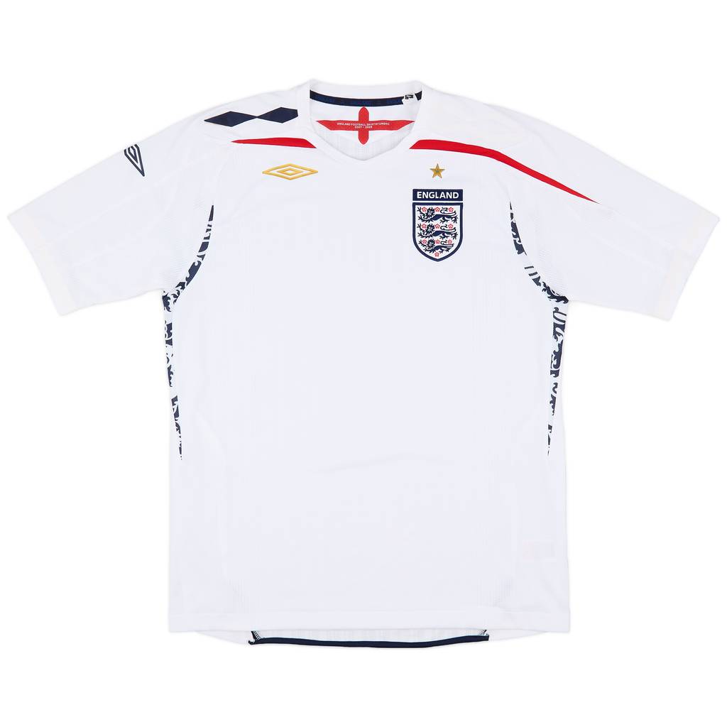 2007-09 England Home Shirt - 7/10 - (L)